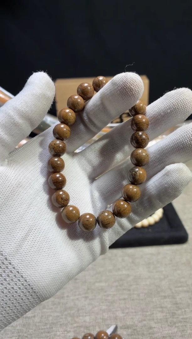 手串/手链/手镯猛犸象牙闪购223猛犸万年腿骨10mm圆珠手串