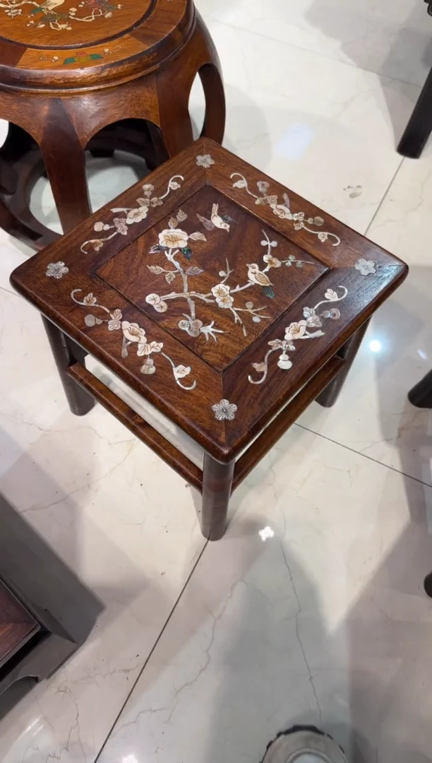 木木头款黄花梨喜鹊富贵凳398