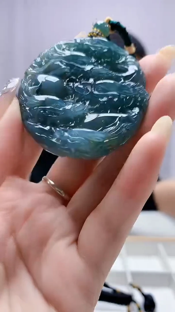 定制翡翠未镶嵌4898DD-毛货挂件115