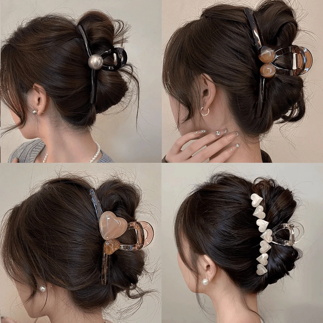 盘头发抓夹新款大号鲨鱼夹春夏头饰高级感不松散后脑勺发饰女发卡