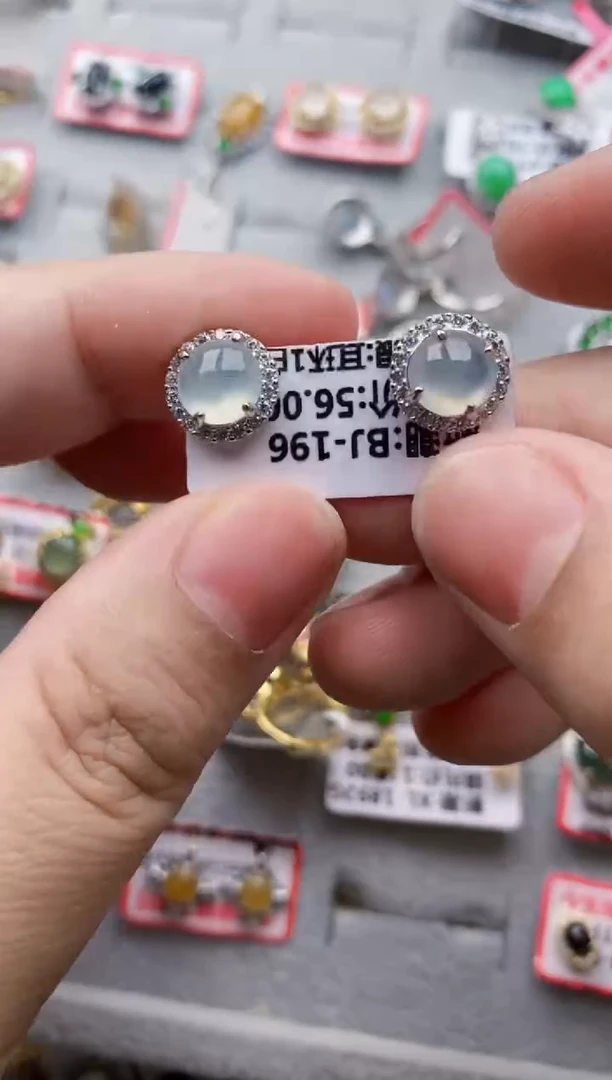 翡翠银S925镶嵌戒指1111--9