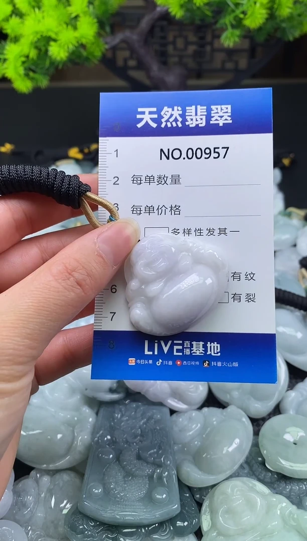 颈饰未镶嵌翡翠天然缅甸翡翠957