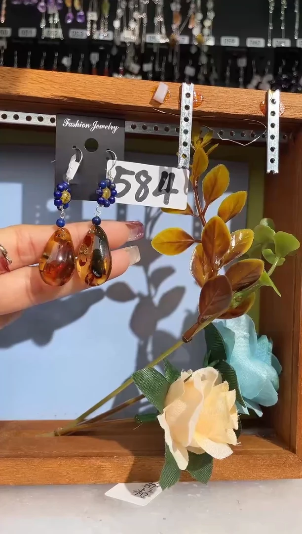 【闪购商品】紫晶耳饰银S925镶嵌喜欢拍微瑕