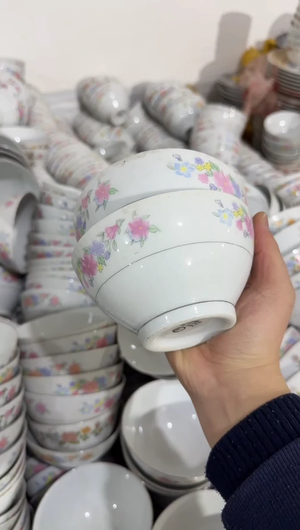 【闪购商品】摆件碗12.7厘米底粗矿点失圆凸瓷介意勿拍