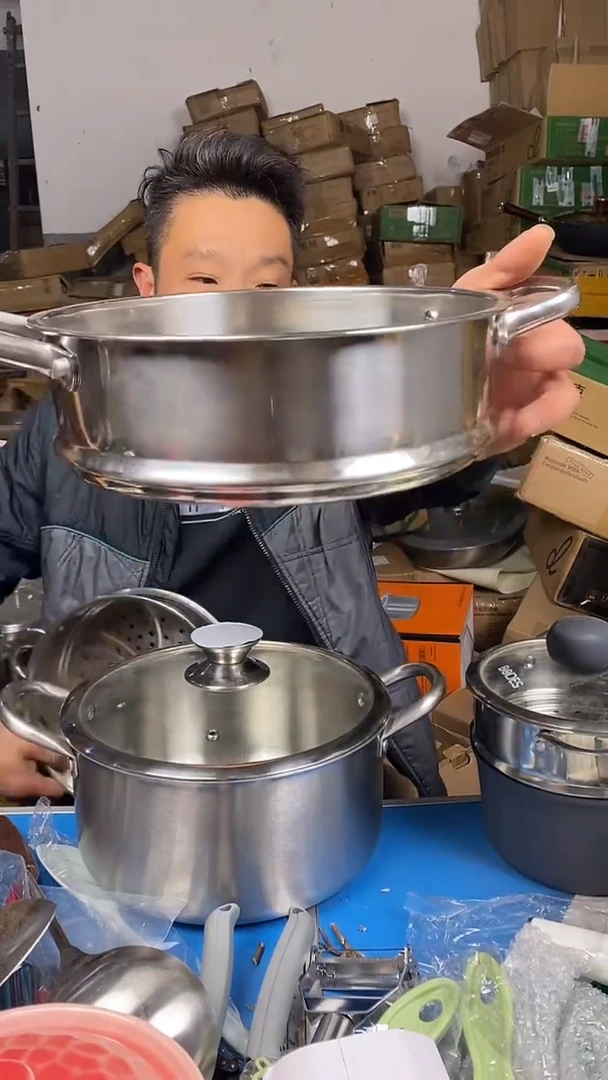 1双耳蒸笼24 有小磕碰