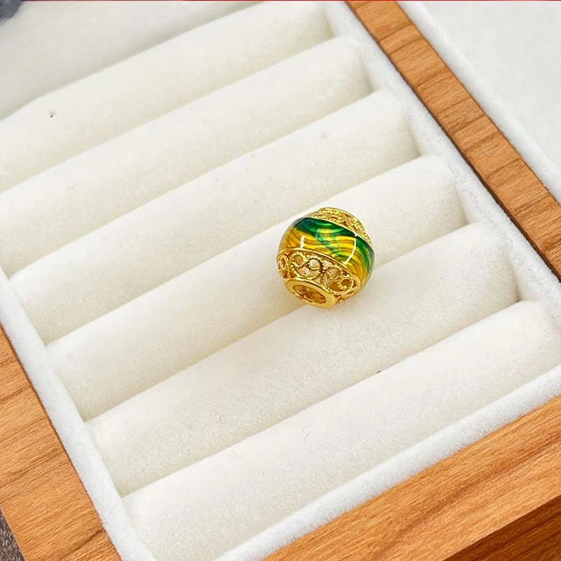 【鸣钻国际MZ】合金千里江山花丝珠 HEJD607