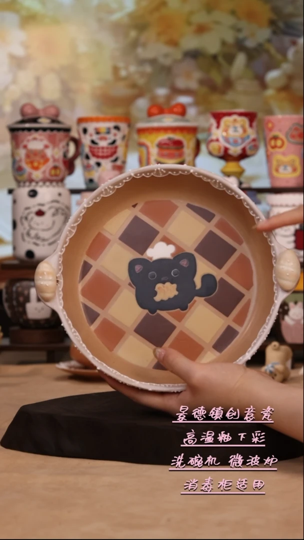 摆件景德镇原创手工陶瓷8448