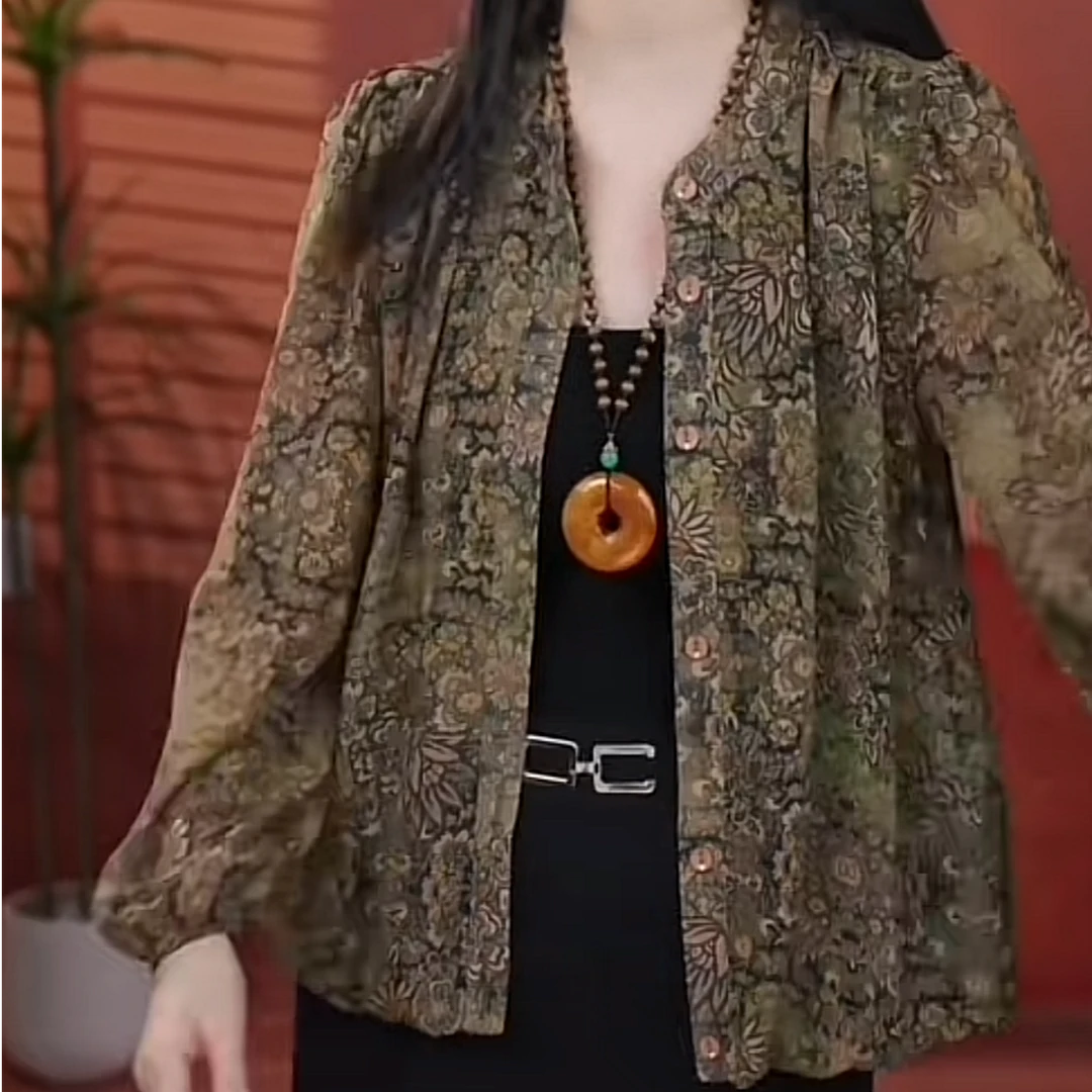 2025年春季高级网红风爆款休闲职业修身气质洋气简约长袖上衣衬衫