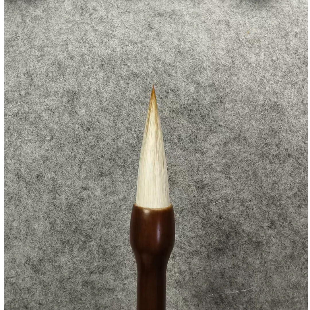 【作品级】狼羊兼毫毛笔适合行楷等书画春联创作毛笔出锋4.8口径1.4