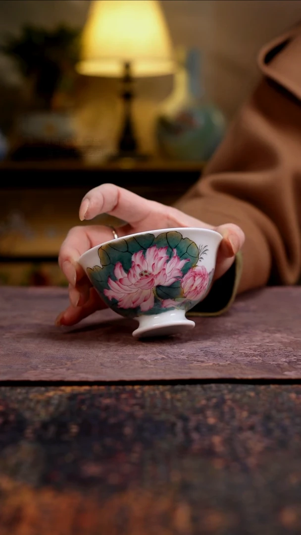 杯景德镇陶瓷杯碗柴烧多人