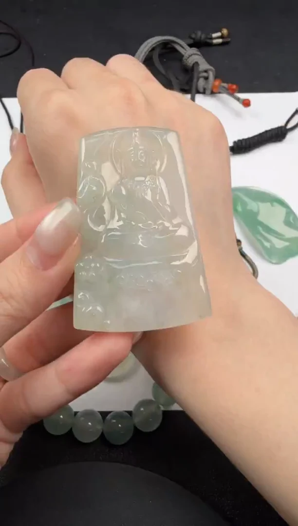 吊坠(不含链)18K金镶嵌翡翠-133翡翠饰品