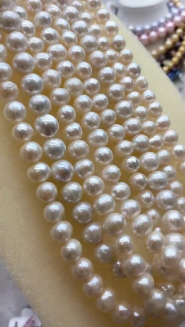 【闪购商品】淡水珍珠颈饰钛钢33