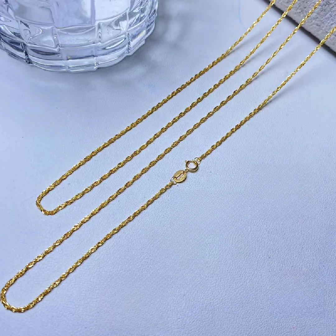 1【逍遥】18K经典百塔麻花项链*JS/132/多样性发/1件