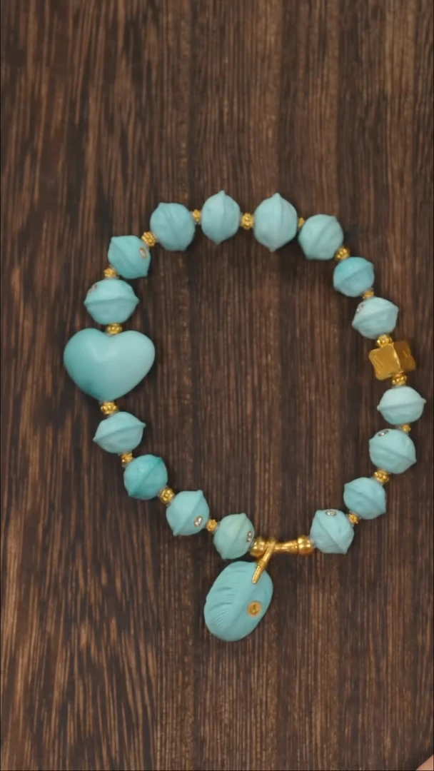 【闪购商品】绿松石手链18K金镶嵌1