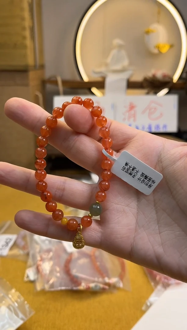 未镶嵌手链南红玛瑙货号1391