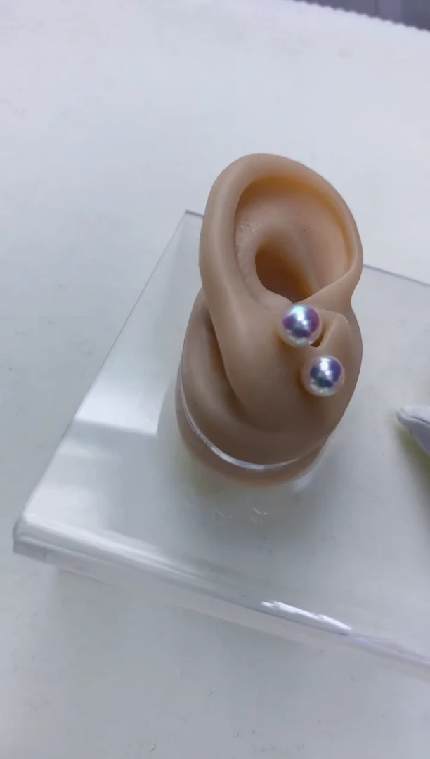 【闪购商品】海水珍珠饰品18K金镶嵌6-7素钉定制