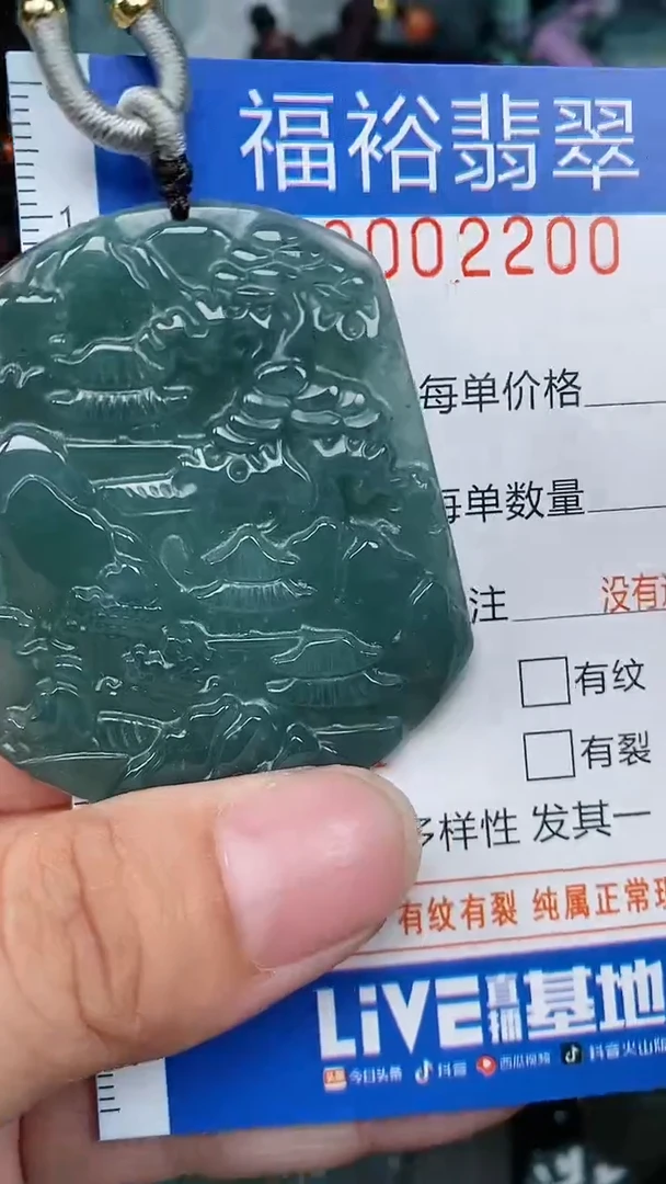 翡翠未镶嵌颈饰...0002200