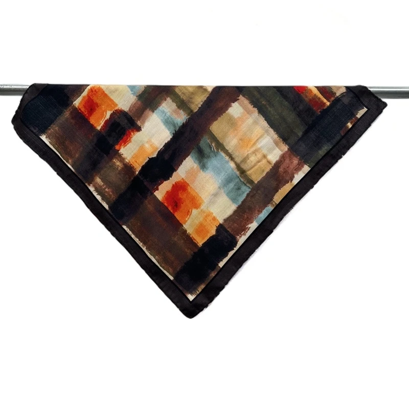 晚霞丝羊毛方巾65cm高级感围巾女冬季氛围感百搭保暖过年必备