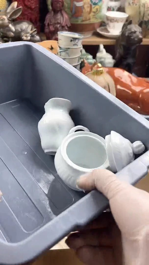 瓷片布****兔英歌瓷器满19.9包邮