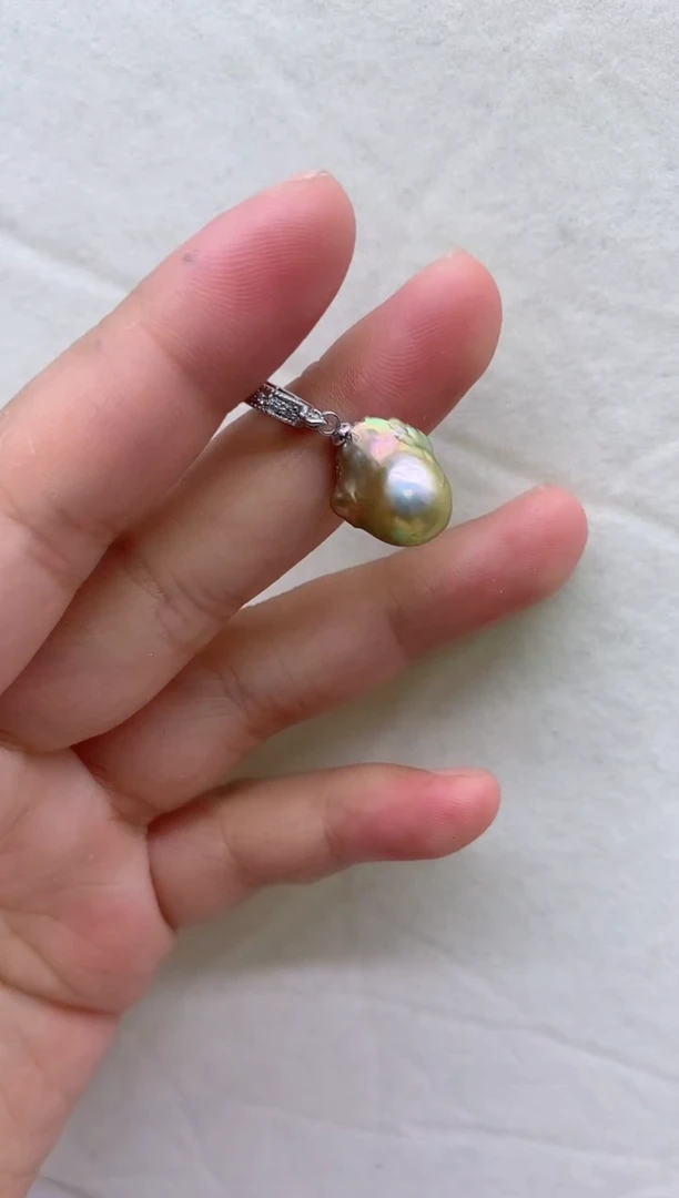 【闪购商品】淡水珍珠吊坠(不含链)合金淡水珍珠吊坠