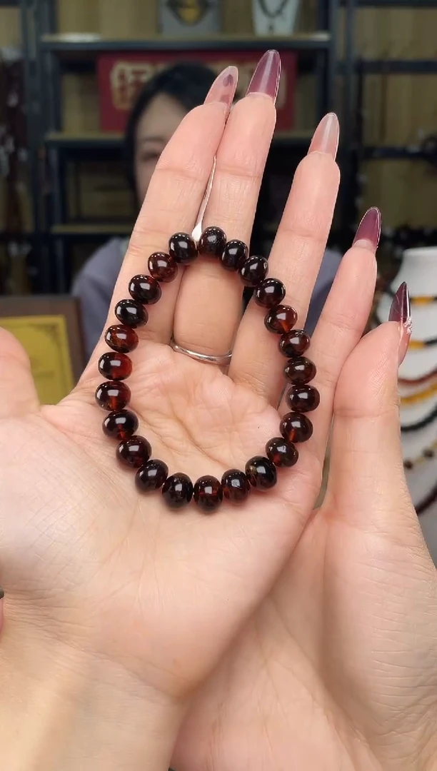 【闪购商品】琥珀裸石未镶嵌9+血珀手串