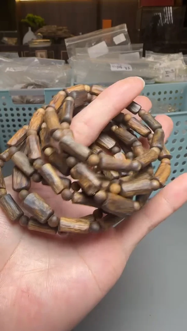 沉香碎屑沉香807号糖结树心油隔珠06单圈配碎屑香粉多样性发一4