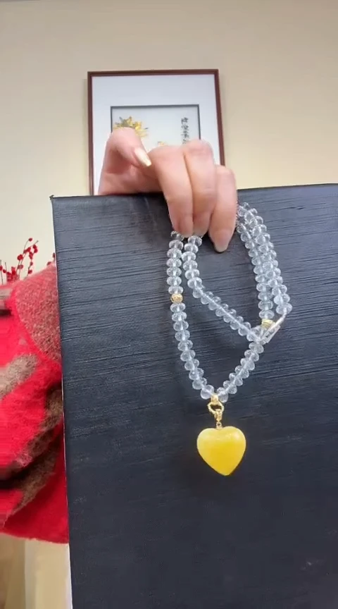 【闪购商品】水晶颈饰银S925镶嵌水晶