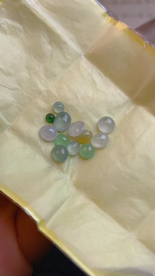 【闪购商品】翡翠耳饰未镶嵌天然A货翡翠6