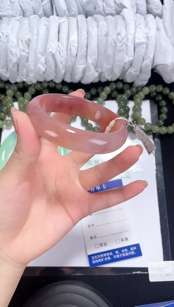 未镶嵌金丝玉石英质玉074 桃花酿 59-60