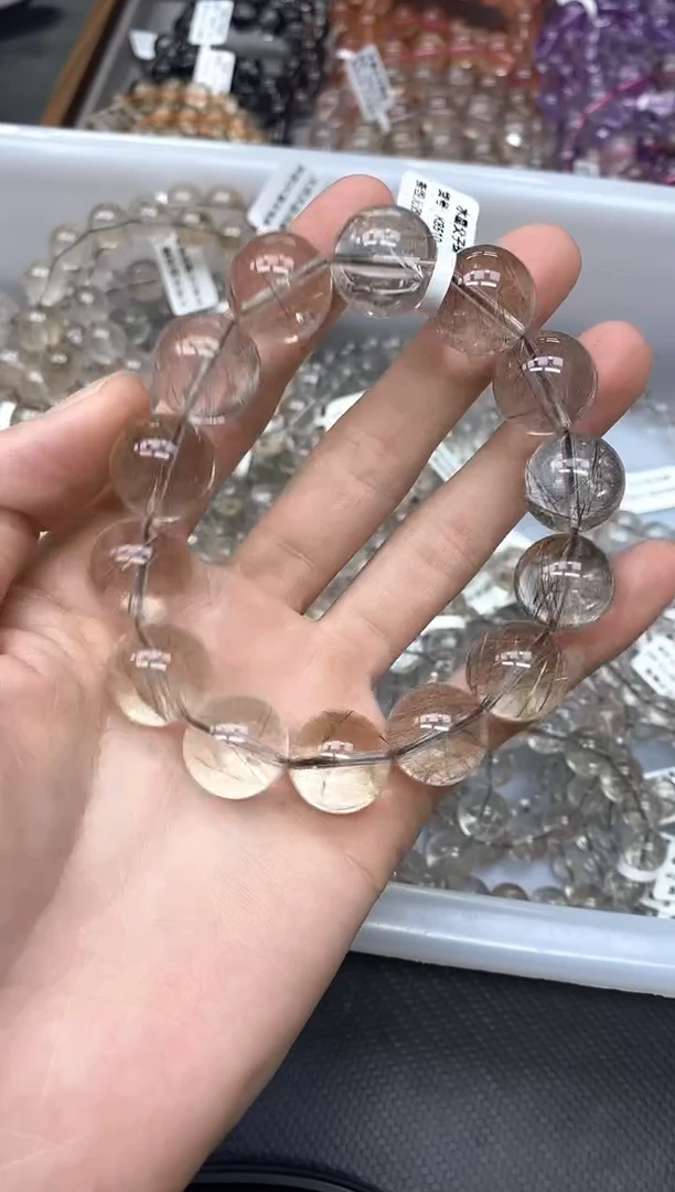 未镶嵌手串水晶C*iAA3银发晶16mm