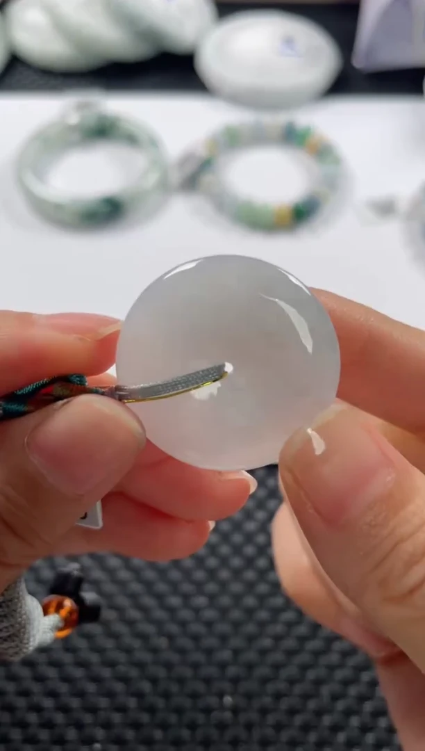 颈饰未镶嵌翡翠基地发货H 6287 平安扣