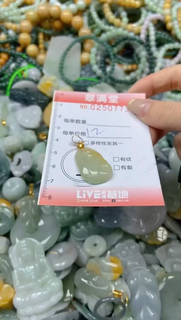 未镶嵌挂件翡翠闪购0250773