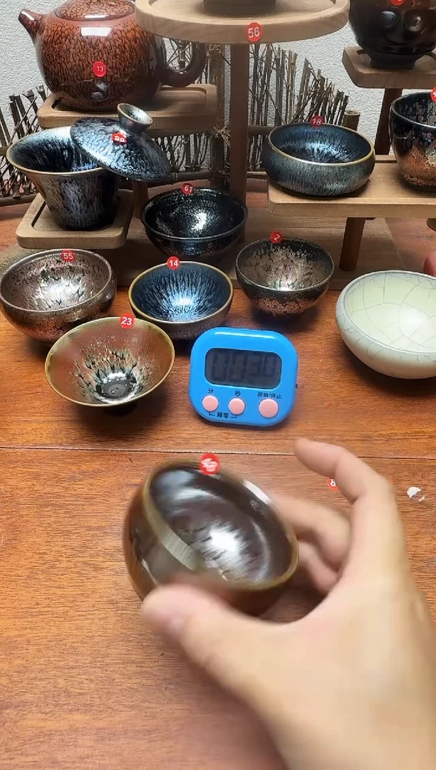 茶盏小**叔48号建盏工匠茶器