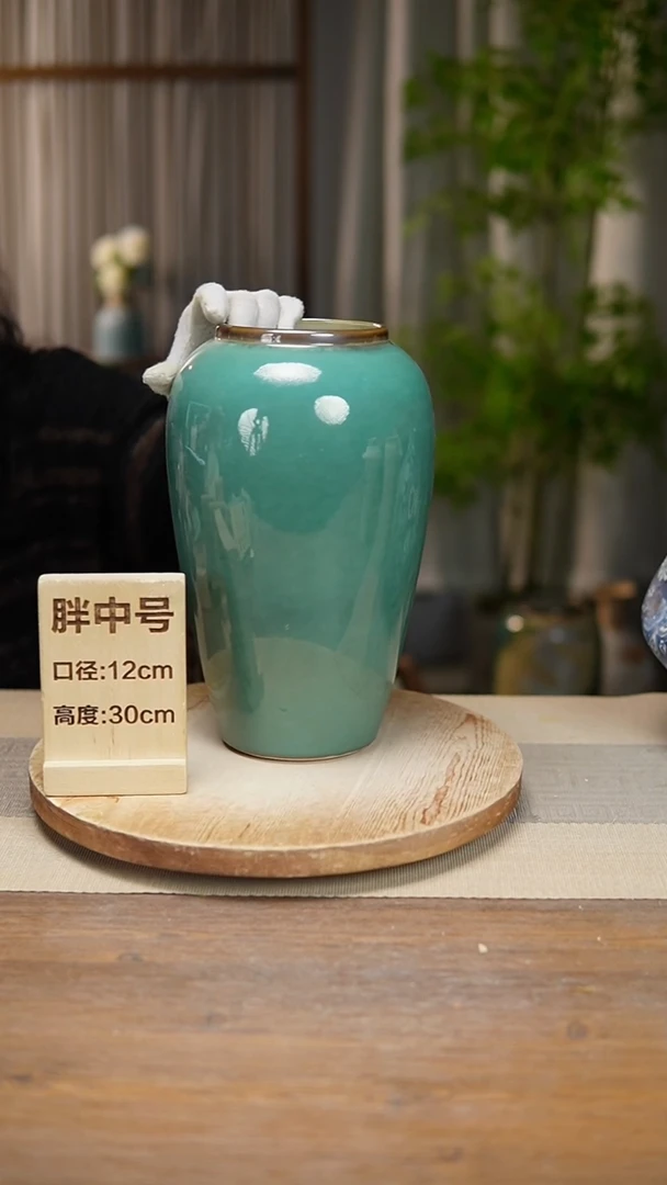 【闪购商品】陶瓷花器胖中号绿苹果瑕疵