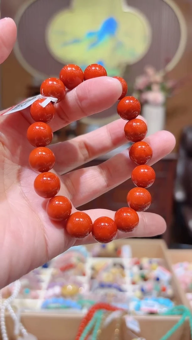 【闪购商品】南红玛瑙手串未镶嵌设计款珠串11.8