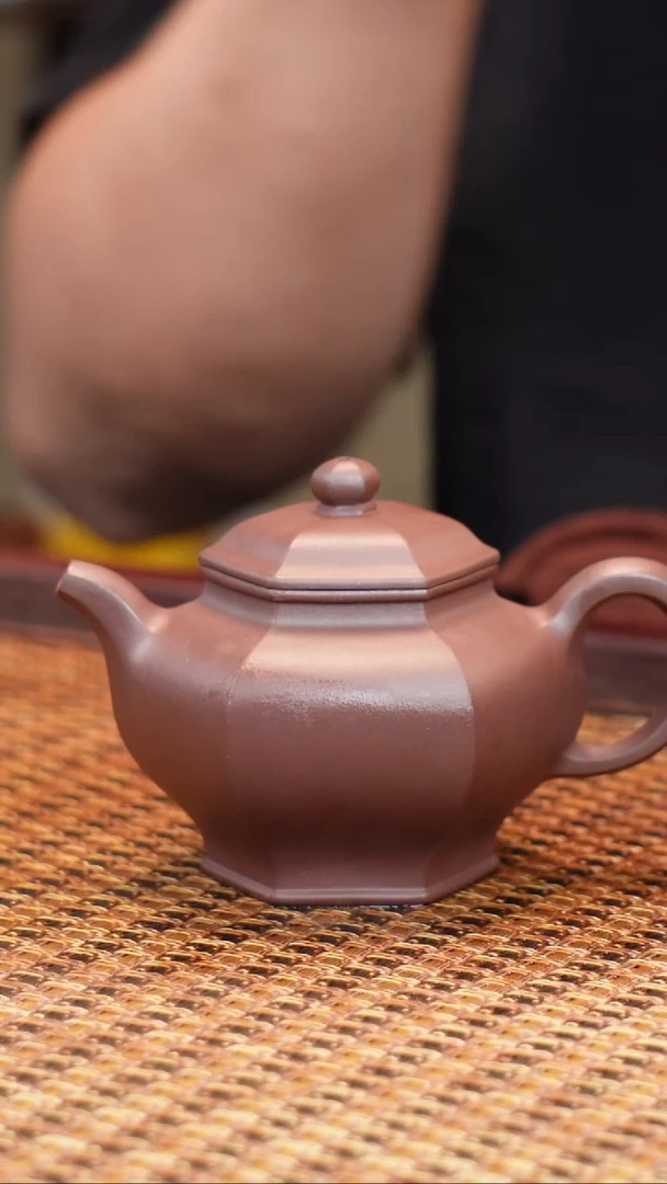 茶壶紫砂宜兴紫砂六方掇只