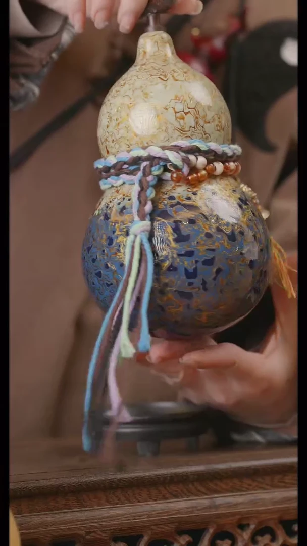 【闪购商品】271号精品天然大漆工艺防渗内胆酒葫芦~