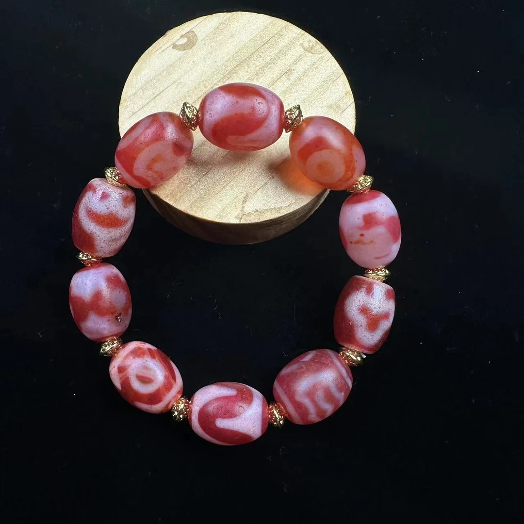 非金属珐琅手链 <米多缘>红肉多宝财财手串（多样性发货）