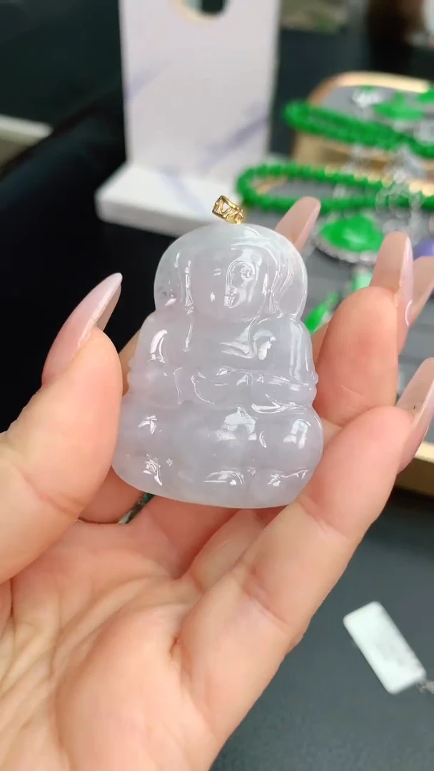 【闪购商品】翡翠颈饰18K金镶嵌赠礼盒证书