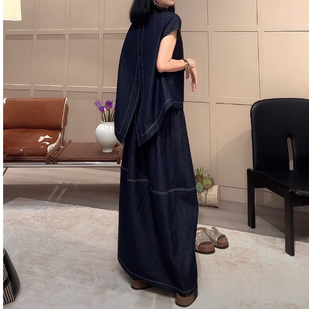 ZUOXIAOQI【清货】牛牛牛仔裙套装43（前衣长60-63后72-75/裙长97）