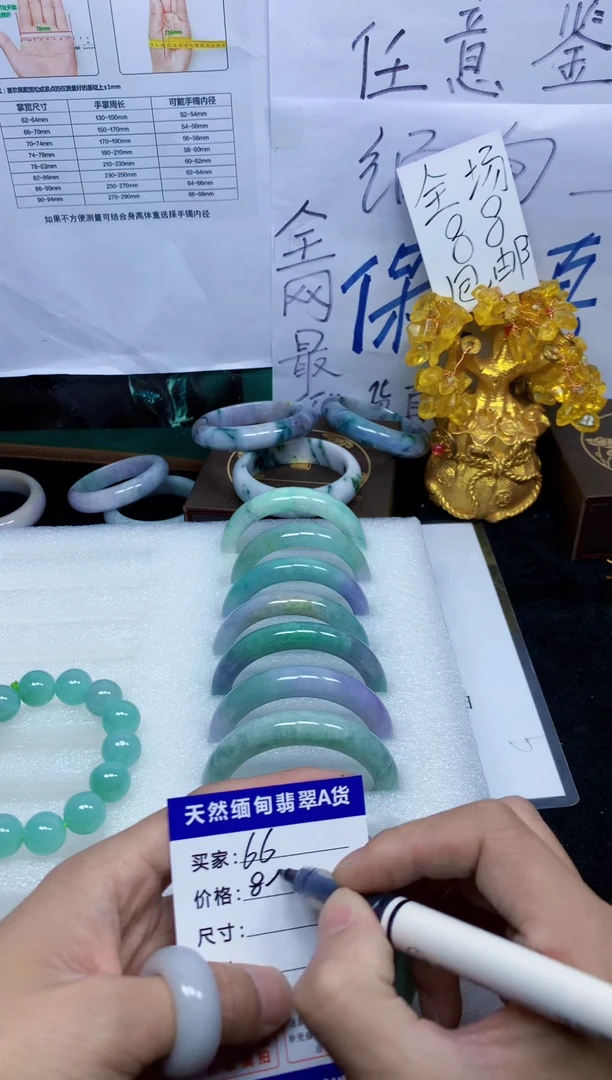 未镶嵌手镯翡翠66