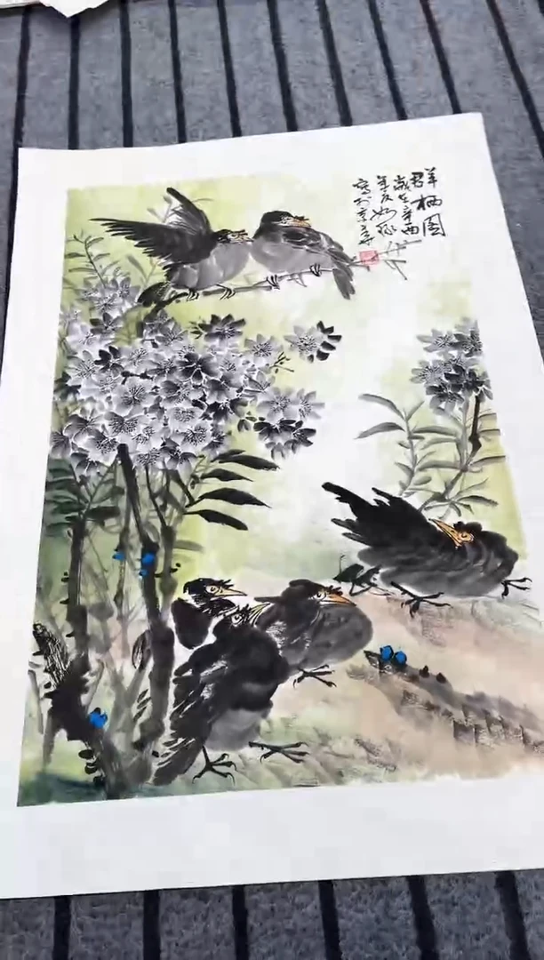 精品国画花鸟作品