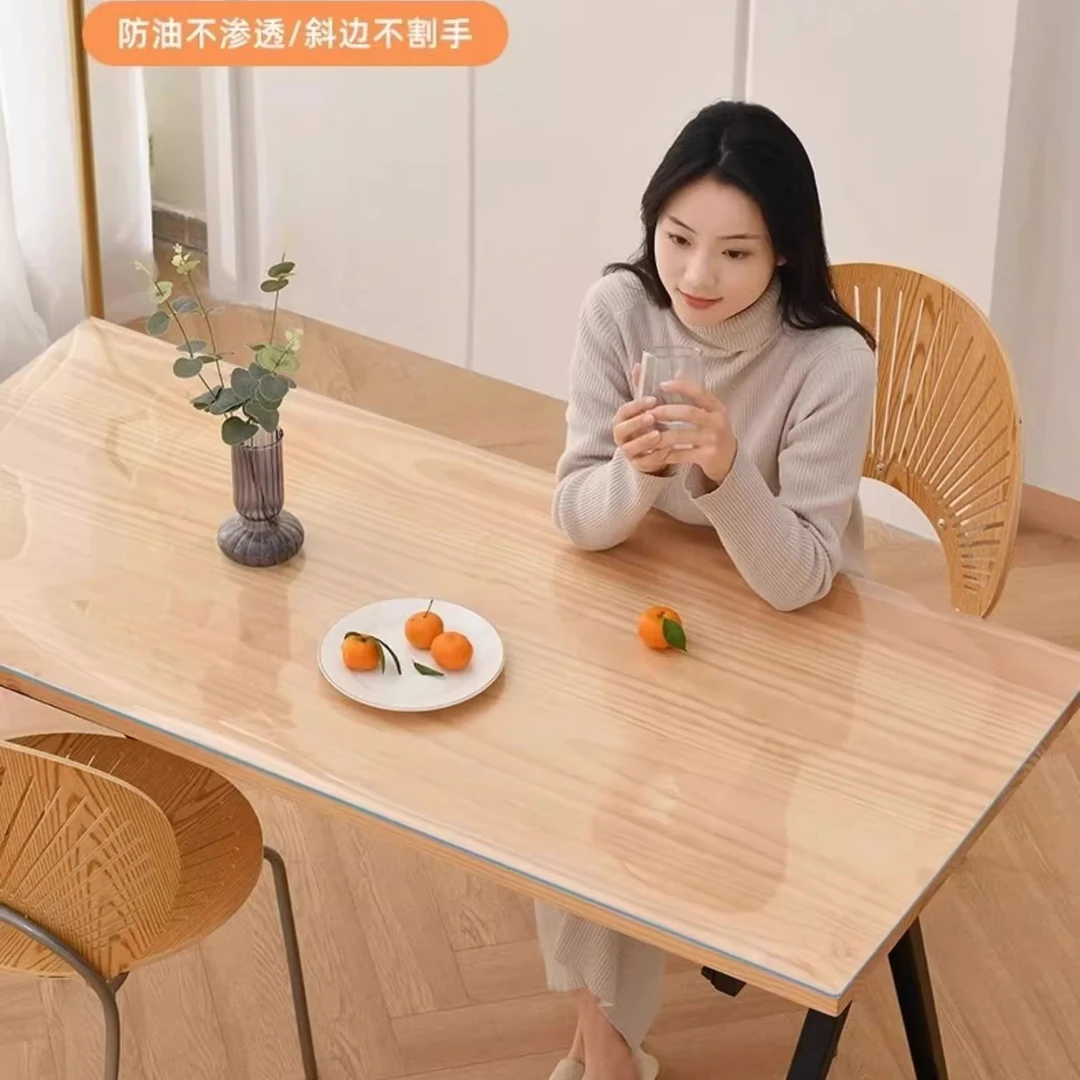 食品级无味软玻璃防水防油防烫透明桌布PVC餐桌垫茶几桌面保护垫
