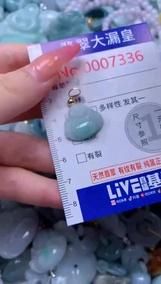 翡翠未镶嵌吊坠(不含链)7336