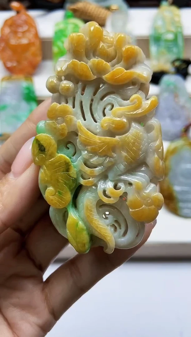 颈饰未镶嵌翡翠翡翠A货