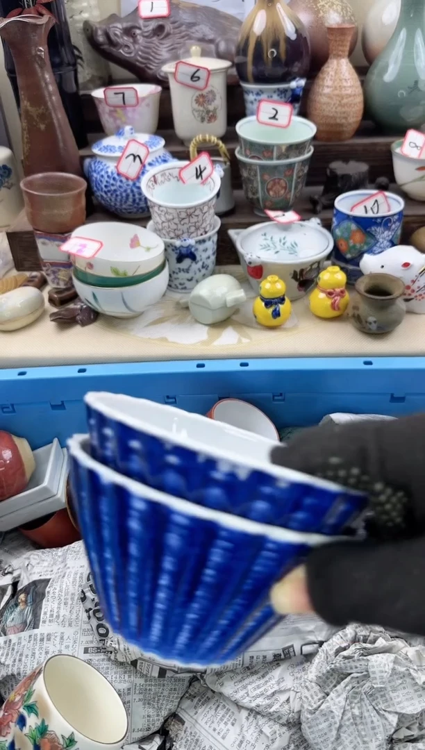 【闪购商品】瓷片0473中古陶瓷满18米包邮一单一付