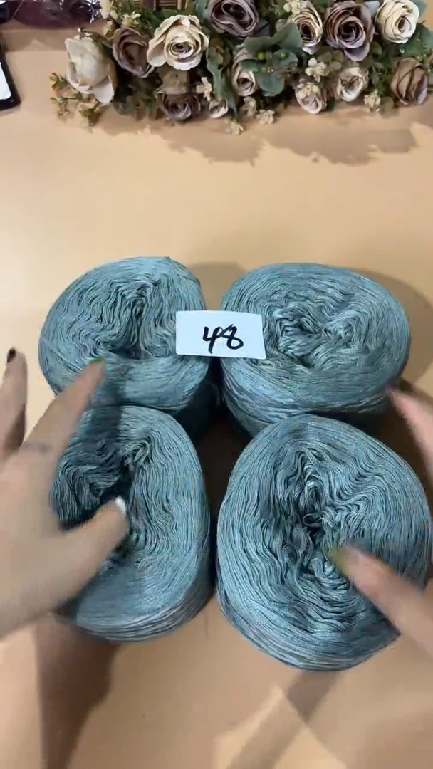 羊毛丝光羊毛线花式线48