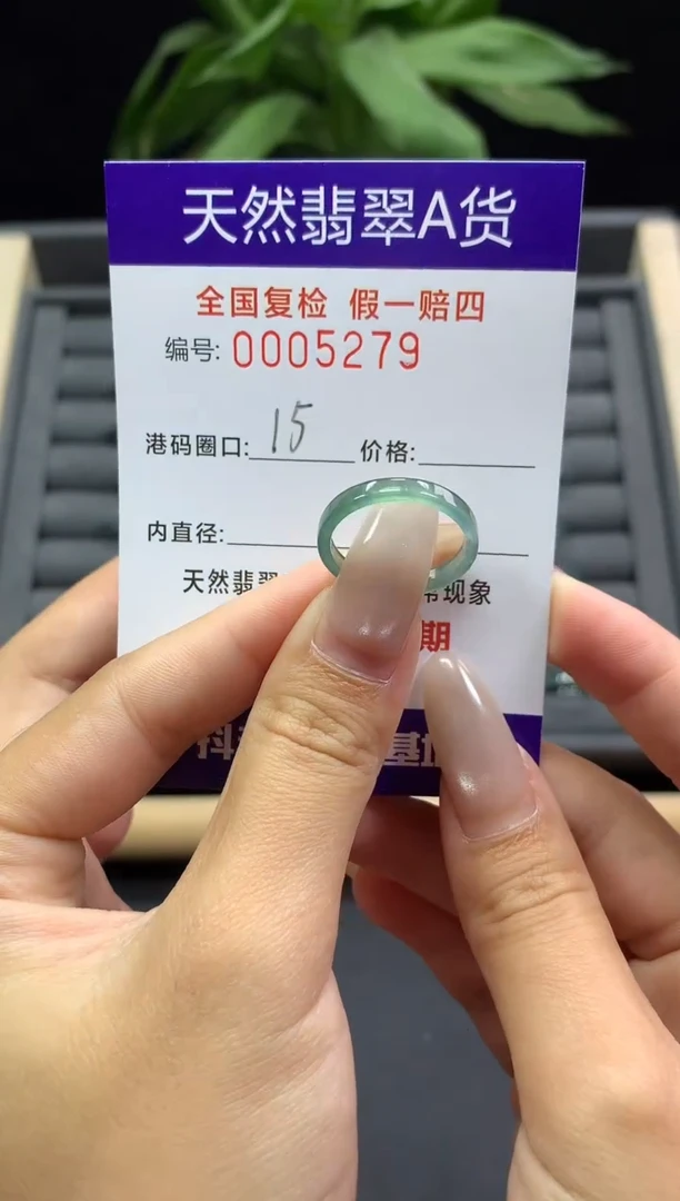 未镶嵌戒指翡翠天然  5279