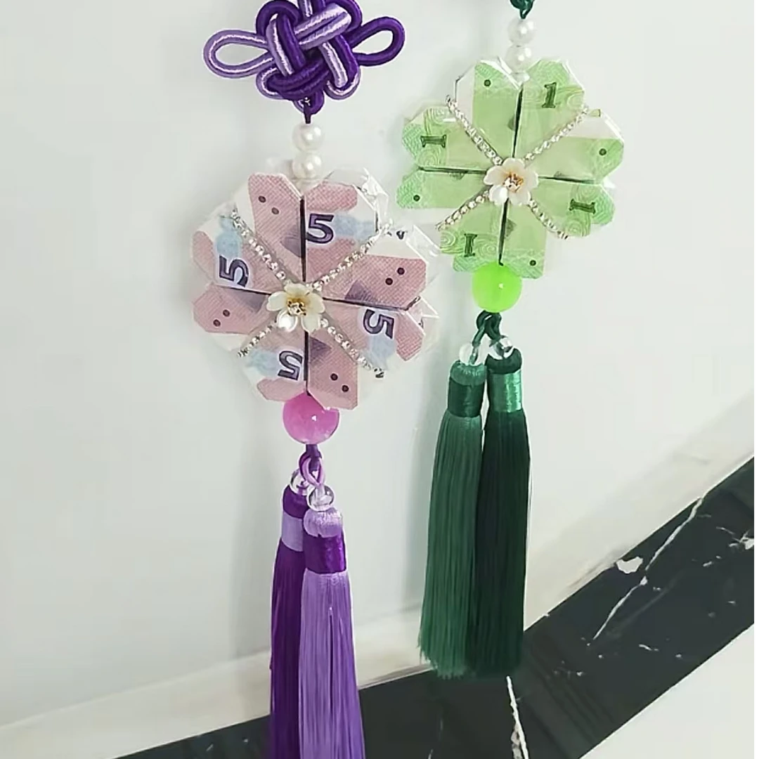 diy有钱花平安扣车挂时来运转车挂礼物送朋友实用生日礼物情人节