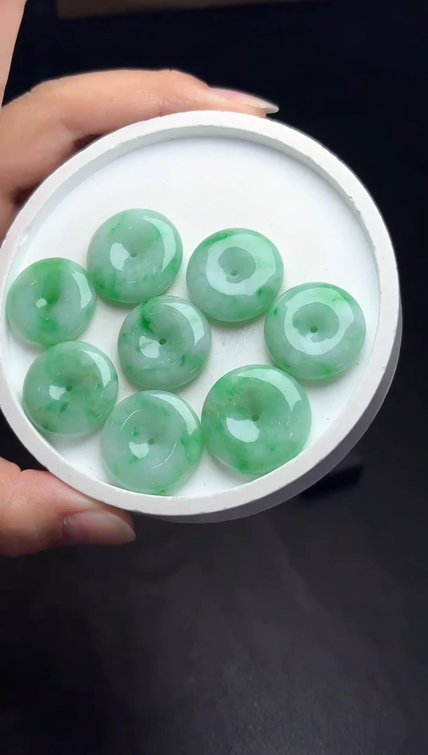 【闪购商品】翡翠颈饰未镶嵌YM911-4  平安扣多样性发一